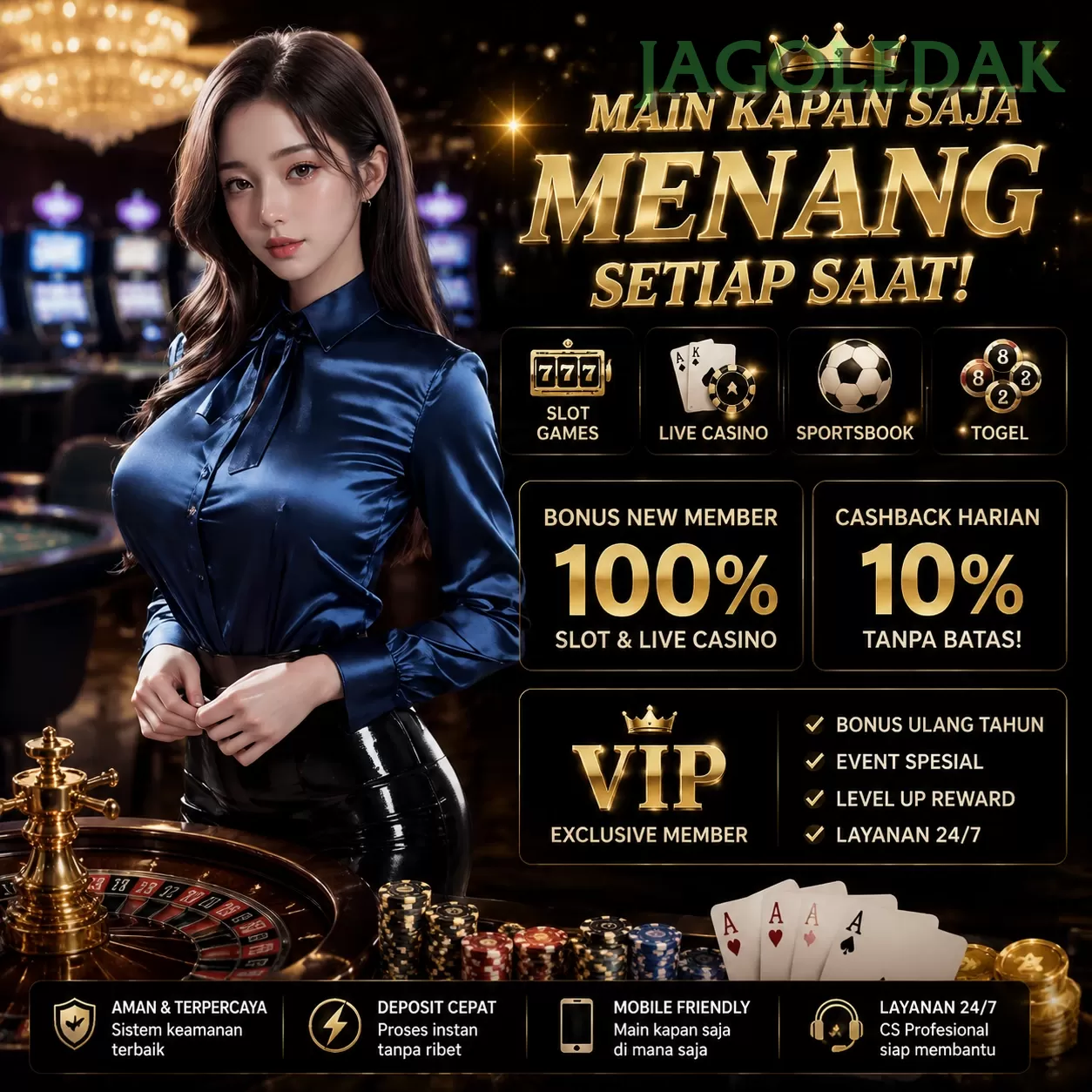 Login jagoledak Sekarang Bonus Melimpah